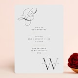 "Initially Yours" - Wedding Invitations in Salt by Hooray Creative - Front