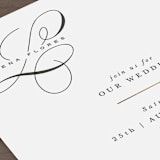 "Initially Yours" - Wedding Invitations in Salt by Hooray Creative - Close-Up