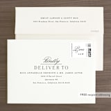 "Initially Yours" - Wedding Invitations in Salt by Hooray Creative - FREE Recipient Addressing