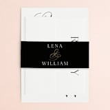 "Initially Yours" - Wedding Invitations in Salt by Hooray Creative - Assembled
