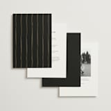 "Emilie" - Wedding Invitations in Noir by Randi Cirelli - Back of Card Options