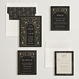 "Emilie" - Wedding Invitations in Noir by Randi Cirelli - Invitation Suite