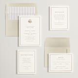 "Hydrangea bloom" - Wedding Invitations in Cotton by Stacey Meacham - Invitation Suite