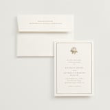 "Hydrangea bloom" - Wedding Invitations in Cotton by Stacey Meacham - Invitation with Envelope