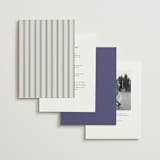 "Tiled Romance" - Wedding Invitations in Dynasty Blue by Ana de Sousa - Back of Card Options