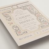 "Tiled Romance" - Wedding Invitations in Blush by Ana de Sousa - Detail