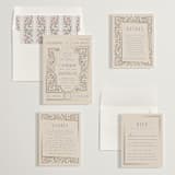"Tiled Romance" - Wedding Invitations in Blush by Ana de Sousa - Invitation Suite