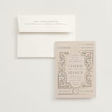 "Tiled Romance" - Wedding Invitations in Blush by Ana de Sousa - Invitation with Envelope