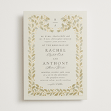 "Vine Wrap" - Wedding Invitations in Fern by Jen Owens - Front