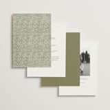 "Vine Wrap" - Wedding Invitations in Fern by Jen Owens - Back of Card Options