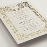 "Vine Wrap" - Wedding Invitations in Fern by Jen Owens - Detail
