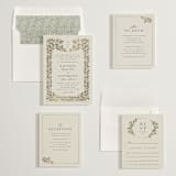 "Vine Wrap" - Wedding Invitations in Fern by Jen Owens - Invitation Suite
