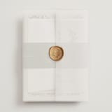 "Vine Wrap" - Wedding Invitations in Fern by Jen Owens - Assembled with Vellum Wrap and Wax Seal
