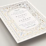 "Aurelia" - Wedding Invitations in Dusty Blue by Janean Hinger - Detail