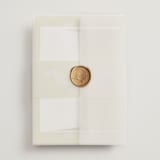 "French Train" - Wedding Invitations in Citron by Ani Somi - Vellum Wrap with Wax Seal