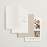 "Arcadia" - Wedding Invitations in Silk by Kelly Schmidt - Back of Card Options