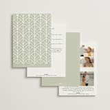 "Vintage Palms" - Wedding Invitations in Sand by Maria Alou - Back of Card Options