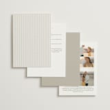 "Golden Ampersand" - Wedding Invitations in Silk by Kelly Schmidt - Back of Card Options