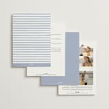 "Climbing Florals" - Wedding Invitations in Sapphire by Olivia Raufman - Back of Card Options