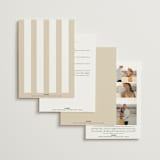 "Gold Crest" - Wedding Invitations in Ivory by Mansi Verma - Back of Card Options