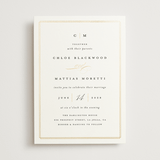 "Timeless" - Wedding Invitations in Linen by Erica Krystek - Front