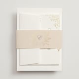 "Aperol" - Wedding Invitations in Chiffon by Kristie Kern - Assembled with Belly Band