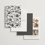 "Formal lines" - Wedding Invitations in Iron by Erica Krystek - Back of Card Options
