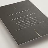 "Formal lines" - Wedding Invitations in Iron by Erica Krystek - Detail