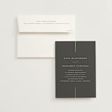 "Formal lines" - Wedding Invitations in Iron by Erica Krystek - Invitation with Envelope