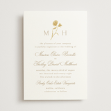 "The Romantic" - Wedding Invitations in Buttercream by Kristie Kern - Front