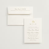"The Romantic" - Wedding Invitations in Buttercream by Kristie Kern - Invitation with Envelope