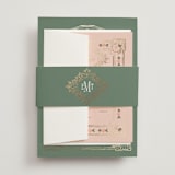 "Princess" - Wedding Invitations in Pine by Claudia Orengo - Assembled with Belly Band