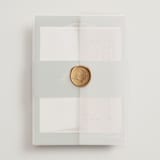 "Princess" - Wedding Invitations in Pine by Claudia Orengo - Assembled with Vellum Wrap and Wax Seal