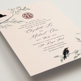 "LOVEBIRDS" - Wedding Invitations in Cream by Elly - Detail