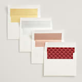 "Fiery" - Wedding Invitations in Ruby by Ghia Designs - Envelope Liner Options
