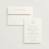 "Monatuk" - Wedding Invitations in Fog by Ashlee Townsend - Invitation with Envelope