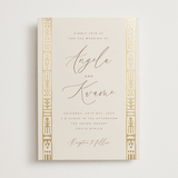 "Cultured Element" - Wedding Invitations in Sahara by David Michuki - Front