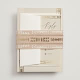 "Cultured Element" - Wedding Invitations in Sahara by David Michuki - Assembled with Belly Band