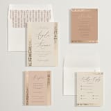 "Cultured Element" - Wedding Invitations in Sahara by David Michuki - Invitation Suite