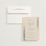 "Cultured Element" - Wedding Invitations in Sahara by David Michuki - Invitation with Envelope