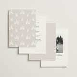 "Gilded Forest" - Wedding Invitations in Snow by Stacy Maalouf - Back of Card Options