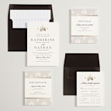 "Gilded Forest" - Wedding Invitations in Snow by Stacy Maalouf - Invitation Suite