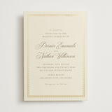 "Ahlum" - Wedding Invitations in Champagne by Deynaaz Daraei - Front