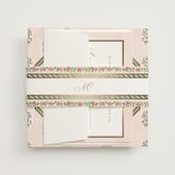 "Alamgamation" - Wedding Invitations in Shubh by Creo Study - Assembled with Vellum Wrap and Wax Seal