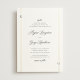 "Elencourt" - Wedding Invitations in Quartz by Jelena Vuletic - Front