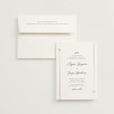 "Elencourt" - Wedding Invitations in Quartz by Jelena Vuletic - Invitation with Envelope