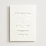 "You & Me" - Wedding Invitations in Classique by Design Lotus - Front