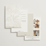 "You & Me" - Wedding Invitations in Classique by Design Lotus - Back of Card Options