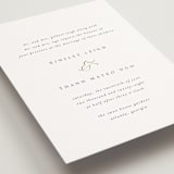 "You & Me" - Wedding Invitations in Classique by Design Lotus - Detail