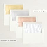 "Strands Of Lights" - Wedding Invitations in Navy by Hooray Creative - Envelope Liner Options